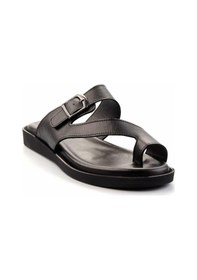Resim Bambi Siyah Leather Erkek Terlik E04433001543 Siyah 