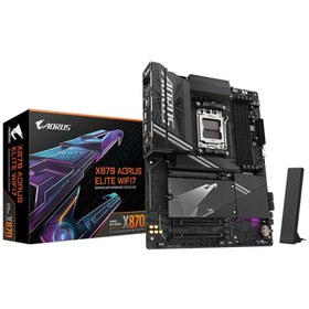 Resim Gigabyte X870 Aorus Elite WiFi7 DDR5 (8200MHz)OC M.2 HDMI/USB-C PCIe 5.0 AM5 ATX Anakart 