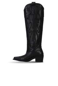 Resim Bueno Shoes Siyah Deri Kadın Topuklu Çizme 39wc9404 