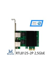 Resim Open Smart 2 Port Realtek RTL8125B 2,5GbE Ethernet Kart - OPS7275 