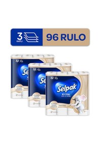 Resim Selpak Extra Kaşmir Özlü Tuvalet Kağıdı 3 x 32'li 