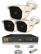 Resim IDS DS-2025HD-SET3-NOHDD 3 Kameralı 1080P Full HD 5 MP Sony Lensli Kamera Seti - 2025 