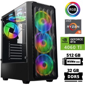 Resim Xaser Delux X73 Ryzen 5 7600 32GB Ddr5 Ram 512GB M.2 Nvme SSD 8gb RTX4060 Ti Masaüstü Oyuncu Bilgisayarı 