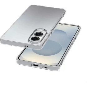 Resim Pilanix Samsung Galaxy S25 Edge Kılıf Kamera Korumalı Ince Şeffaf Silikon 
