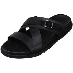 Resim 45-46-47-48-49-50 Numara Paşa107 Siyah Dana Derisi Erkek Sandalet Terlik Dana Derisi Rahat Kalıp Şık Tasarım Yeni Sezon Siyah 