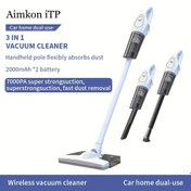Resim 5 adet/7 adet Set, Yüksek Güçlü El Tipi Elektrikli Süpürge, Süper Emiş, Kablosuz ve Taşınabilir, 2000mAh Çift Lityum Pil, USB Şarj Edilebilir, Kartuş Filtre, 45dB Sessiz Çalışma, 6KPa Emiş, ABS Reçine, Araba, Ev, Evcil Hayvan Tüyü, Ofis Temizliği için 