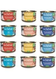 Resim Schesir Karma Tam Ve Dengeli Kedi Konservesi 85 Gr. X 12 Adet 
