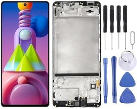 Resim Samsung M51 Uyumlu Lcd Ekran Dokunmatik Full Çıtalı Oled SM-M515 
