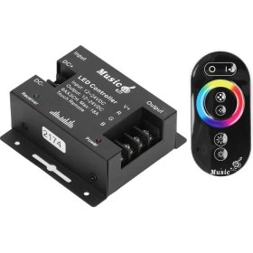 Resim Dora Led RGB Touch-Dokunmatik Led Kontrol Ses Ve Müzik Kumandası 12-24V 