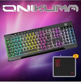 Resim Globalbloom Black Onıkuma G32 Mekanik Rgb Aydınlatmalı 104 Tuşlu Ergonomik Oyuncu Klavye 