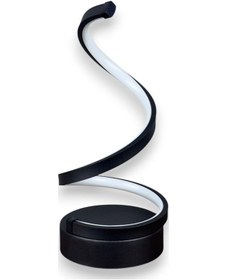 Resim Lara Abajur Siyah Renk Gün Işığı Led Işıklı Modern Tasarım Led Masa Lambası - Abajur - Gece Lambası Siyah 