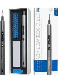 Resim Samdoo 28 Parçalı Şarjlı Led Işıklı Tornavida Seti - Karanlıkta Kolay Kullanım 