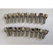 Resim Bijon Takımı Krom Kaplı M12 X 1.25 Aa 17 Mm Diş 24 Boy 52 Mm Takım 20 