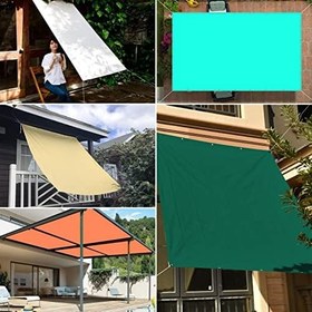 Resim Suya Dayanıklı Güneşlik Tente, 5 x 5 m, %98 UV Blokajı, Dış Mekan Gölgelik Tente, Sabitleme Kitli, Özelleştirilebilir, Bahçe için, Kırmızı Şarap Rengi 