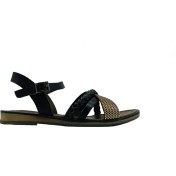 Resim Castle Black R10015 Kahve Derı Sandalet 