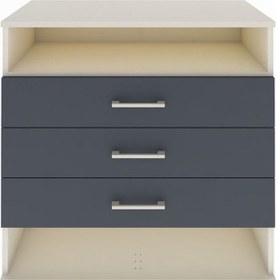 Resim Hyperion Şifonyer Tek Raflı 3 Çekmeceli 88x44x96 Aytaşı-antrasit Aytaşı 