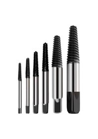 Resim Pazly 6 Parça Karbon Çelik Vida Çıkarıcı Seti - Kırık Vida Ve Musluk Açma Aletleri, Pratik Uygulamalar İçin 