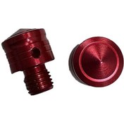 Resim Universal 10 Mm Kırmızı Vida Tapası - Ayna Delik Tıkacı - Ayna Vidası Siyah 