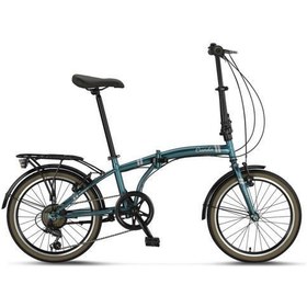 Resim Cunda 20 Jant 2034 V Katlanır Bisiklet P.Blue Gold 