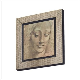 Resim Baş Etüdü Leonardo Da Vinci Baskılı Mdf Magnet 7x7 55 