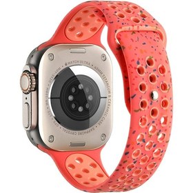 Resim Effox Watch 7 45mm Kordon Yeni Seri 2023 Krd-02 Uyumlu Strap Kayış Clo- Turuncu 