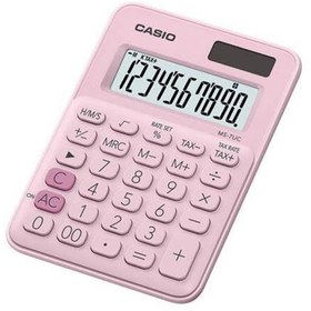 Resim Casio MS-7UC-PK 10 Hane Açık Pembe Masa Üstü Hesap Makinesi 