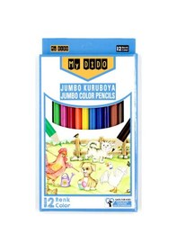 Resim My Dido Jumbo Kuru Boya Kalemi 12 Renk 