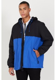 Resim AC&Co / Altınyıldız Classics Erkek Sıyah Saks Standart Fit Normal Kesim Dik Yaka Soğuk Geçirmez İçi Polarlı Mont Sıyah Saks Çok Renkli 