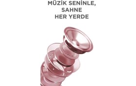 Resim 04 Pembe Rgb Sevimli Figürlü Mikrofonlu Karaoke Bluetooth Hoparlör 