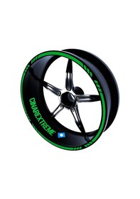 Resim Moto Rider 4'lü Sticker Seti Orman Yeşili İç Dış Jant Şeridi Kask Ve Çamurluk Çınar Extreme 