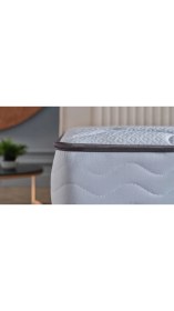 Resim Bellona Baza Başlık Yatak Seti 90x190 10 Yıl Yatak Garantili Krem - Tek Kişilik 
