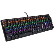 Resim karadağsb Hp Gk100F Mekanik Gaming Klavye Rgb Işıklı Kablolu Klavye Şık Zafir Modern Tasarım Türkçe Q Klavye 