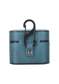 Resim Casquet Apple Uyumlu AirPods 3.nesil Deri Kılıf Aa32 Mavi 