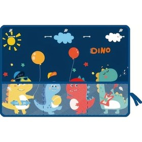 Resim Xuweiwei Mavi Hayvan Desenli Araç Perdesi Emniyetli Güneşlik Yandan Pencere Için Yıkanabilir 