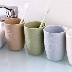 Resim Novahub Gri Mavi 350 Ml Plastik Yıkama Çay Bardağı Seyahat Kahve Açık Su Kupa Seyahat Gri - Mavi Gri - Mavi 