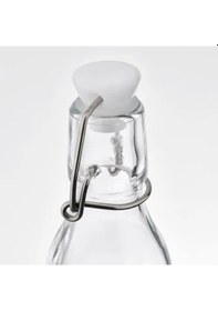Resim Sumuhome Korken Cam Su Şişesi Yağdanlık Sürahi 15 Cl 3 Adet 