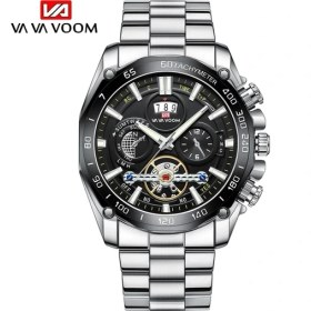 Resim Hanyang 2421Y 2023 Yeni 12 Saat Takvimi Tourbillon Relogio Masculino Noctilucent Spor Erkek Paslanmaz Çelik Kayış Su Geçirmez Erkekler Için Izle (Yurt Dışından) 