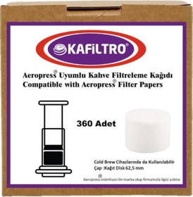 Resim Aeropress Uyumlu Kahve Filtresi 360 Ad 
