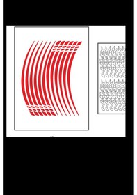 Resim Yamaha Reflektör Kırmızı Iv Nmax Jant Şeridi 