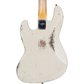 Resim Fender 9235000858 Custom Shop 1961 Jazz Bass Heavy Relic Bas Gitar (aged Olympic White - Gülağacı Klavye) | Custom Shop Serisi 60'lar Dönemi Özellikleri Ve Gerçekçi Eskitilmiş Heavy Relic Görünüm 