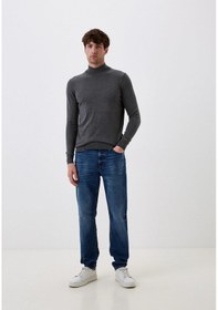 Resim Erkek Yarım Balıkçı Boğazlı Triko Koyu Grimelanj Slim Fit Pamuklu Sık Örme Kazak Ncs Jeans 3005-koyu Gri Koyu Gri 