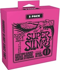 Resim Ernie Ball P03223 Super Slinky Elektro Tel Seti 3'lü Paket 