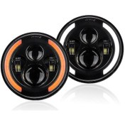 Resim Yunboo 7 İnç Led Moto Ve Jeep Farı - 12v 70w 6000k Beyaz Işık, Ip67 Su Geçirmez, Enerji Tasarruflu, Kolay Kurulum 