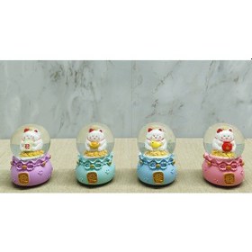 Resim River World Kar Küresi Işıklı Şans Kedisi 