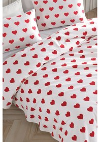 Resim Baskılı Pike Takımı Çift Kişilik Chole Beyaz Beyaz 