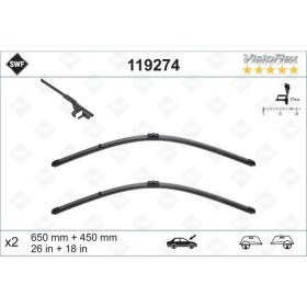 Resim Valeo Silecek Supurgesi Swf Ruzgarlikli Flat 650Mm-450Mm Bmw F10 F01 F07 12 