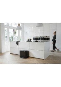 Resim Bo Çöp Kovası, Pedallı, 36lt - Mat Siyah Mat Siyah 