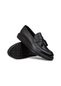 Resim Deery Erkek Hakiki Deri Siyah Püskül Detaylı Loafer - 01587msyhp12 Siyah 