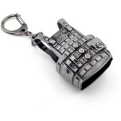 Resim Solfera Çelik Yelek Savaş Siyah Renkli Metal Anahtarlık Kc021 