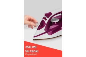 Resim Sayarmarkt Seramik Tabanlı Kırmızı 2200 Watt Şok Buharlı Ütü 